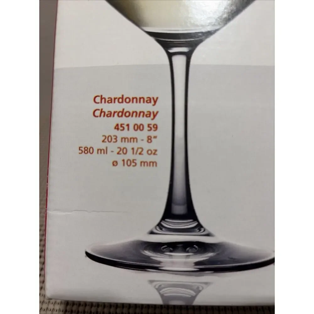 Spiegelau Vino Grande Chardonnay White Wine Platinum Glass 8 inch Set 2
